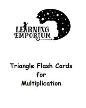 Load image into Gallery viewer, Triangle Flashcards for Multiplication