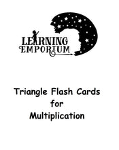 Load image into Gallery viewer, Triangle Flashcards for Multiplication
