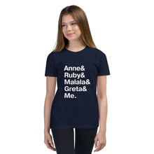 Load image into Gallery viewer, Child Young Trailblazers &amp; Me Shirt (Unisex with White Font)
