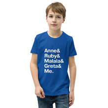 Load image into Gallery viewer, Child Young Trailblazers &amp; Me Shirt (Unisex with White Font)
