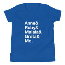 Load image into Gallery viewer, Child Young Trailblazers &amp; Me Shirt (Unisex with White Font)
